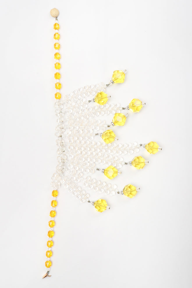 Recess Los Angeles Vintage Lemon Drops Waterfall Crystal Bead Necklace