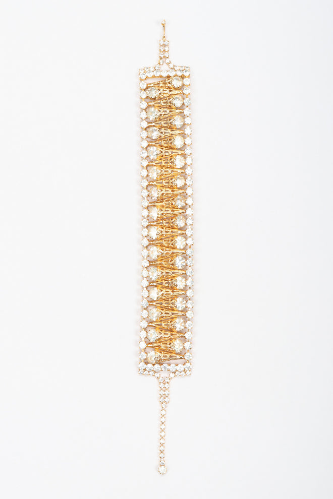 Recess Los Angeles Vintage Crystal Filigree Ice Cream Choker Necklace