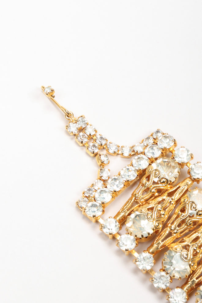 Recess Los Angeles Vintage Crystal Filigree Ice Cream Choker Necklace