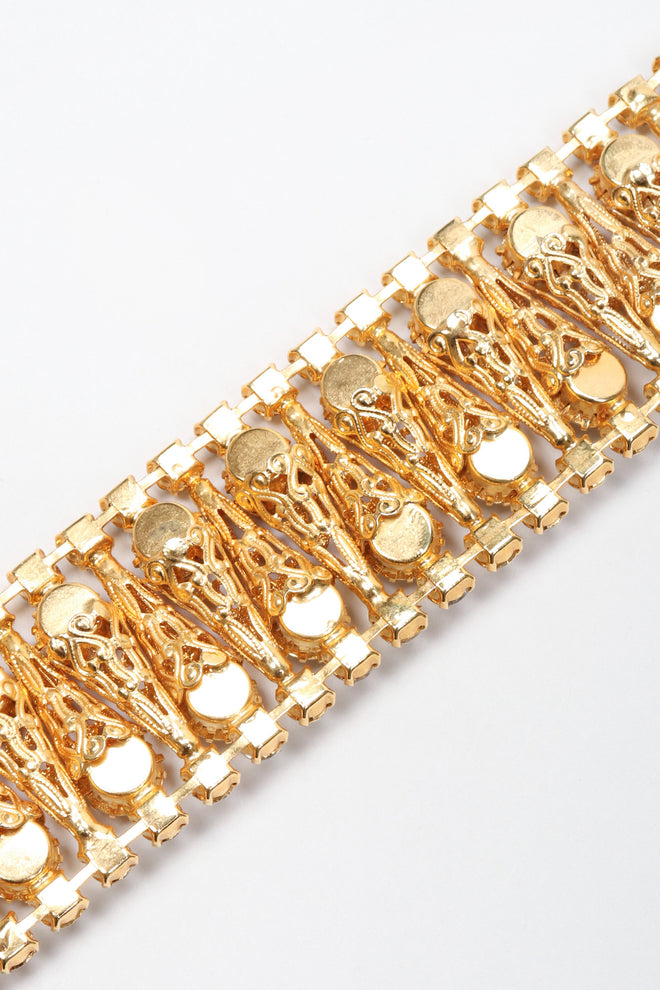 Recess Los Angeles Vintage Crystal Filigree Ice Cream Choker Necklace