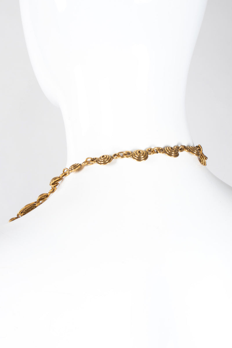 Recess Los Angeles Vintage Byzantine Swirl Link Bib Necklace