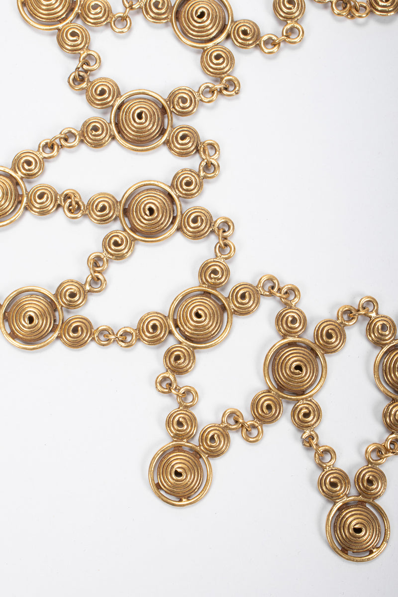 Recess Los Angeles Vintage Byzantine Swirl Link Bib Necklace
