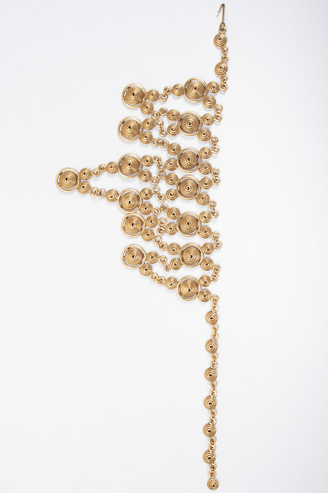 Recess Los Angeles Vintage Byzantine Swirl Link Bib Necklace
