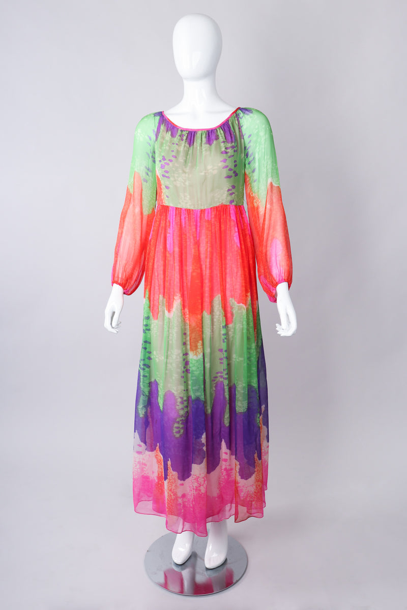 neon chiffon dress Felicity Embellished Chiffon Dress Retrofete