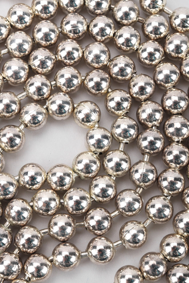 Recess Los Angeles Vintage Double Strand Ball Chain Star Silver necklace Rhinestone Box Clasp