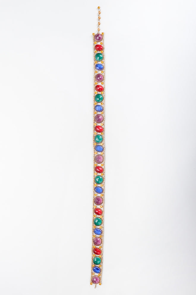 Recess Los Angeles Vintage Rainbow Gemstone Treasure Metal Mesh Belt