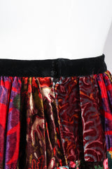 Recess Los Angeles Vintage Long Velvet Boho Patchwork Skirt