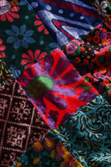 Recess Los Angeles Vintage Long Velvet Boho Patchwork Skirt