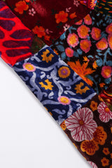 Recess Los Angeles Vintage Long Velvet Boho Patchwork Skirt
