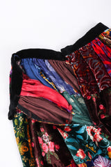 Recess Los Angeles Vintage Long Velvet Boho Patchwork Skirt