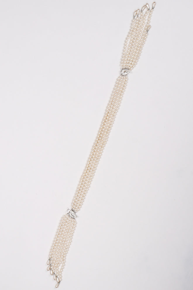 Recess Los Angeles Vintage Pearl Waterfall Necklace Neckerchief II