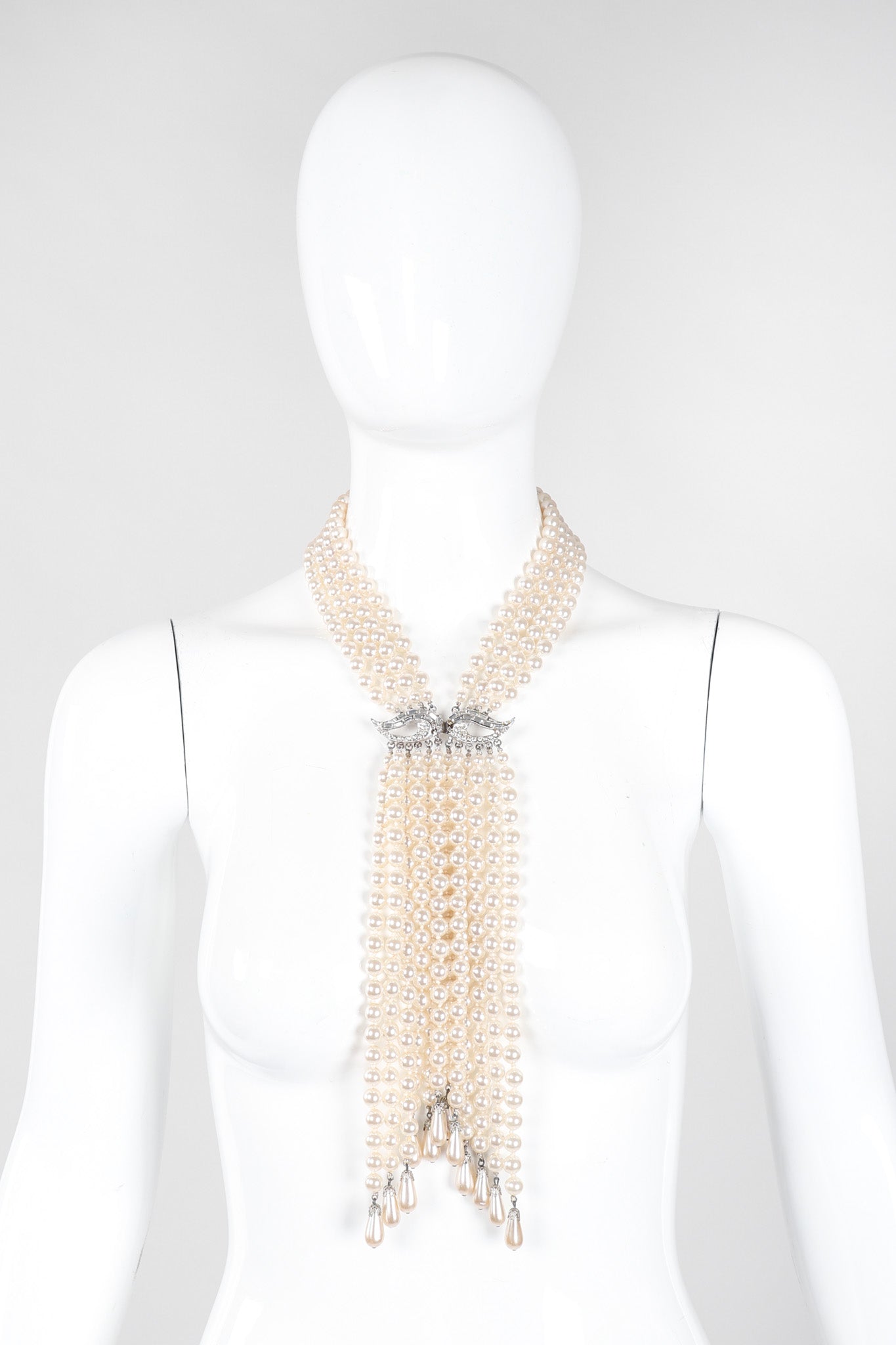 Recess Los Angeles Vintage Pearl Waterfall Necklace Neckerchief II