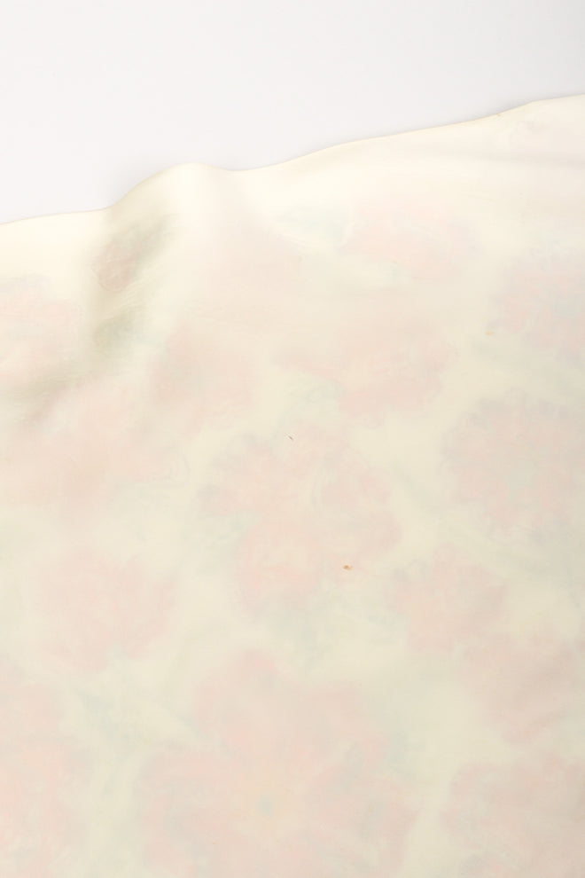 Recess Los Angeles Vintage Embroidered Roses Triangle Silk Piano Shawl