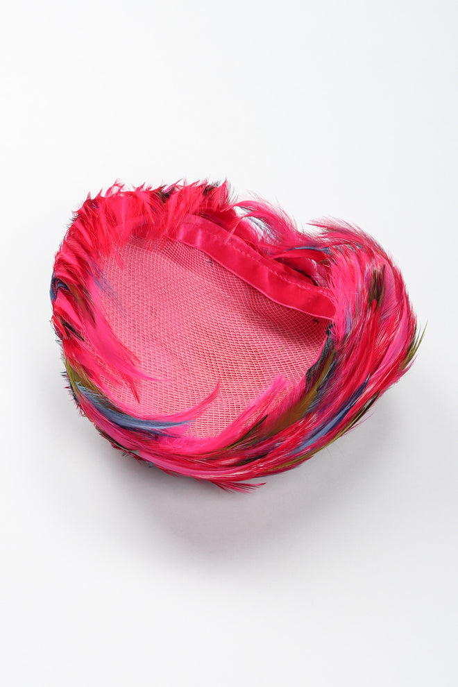 Recess Los Angeles Vintage Neon Rainbow Feather Casque Hat