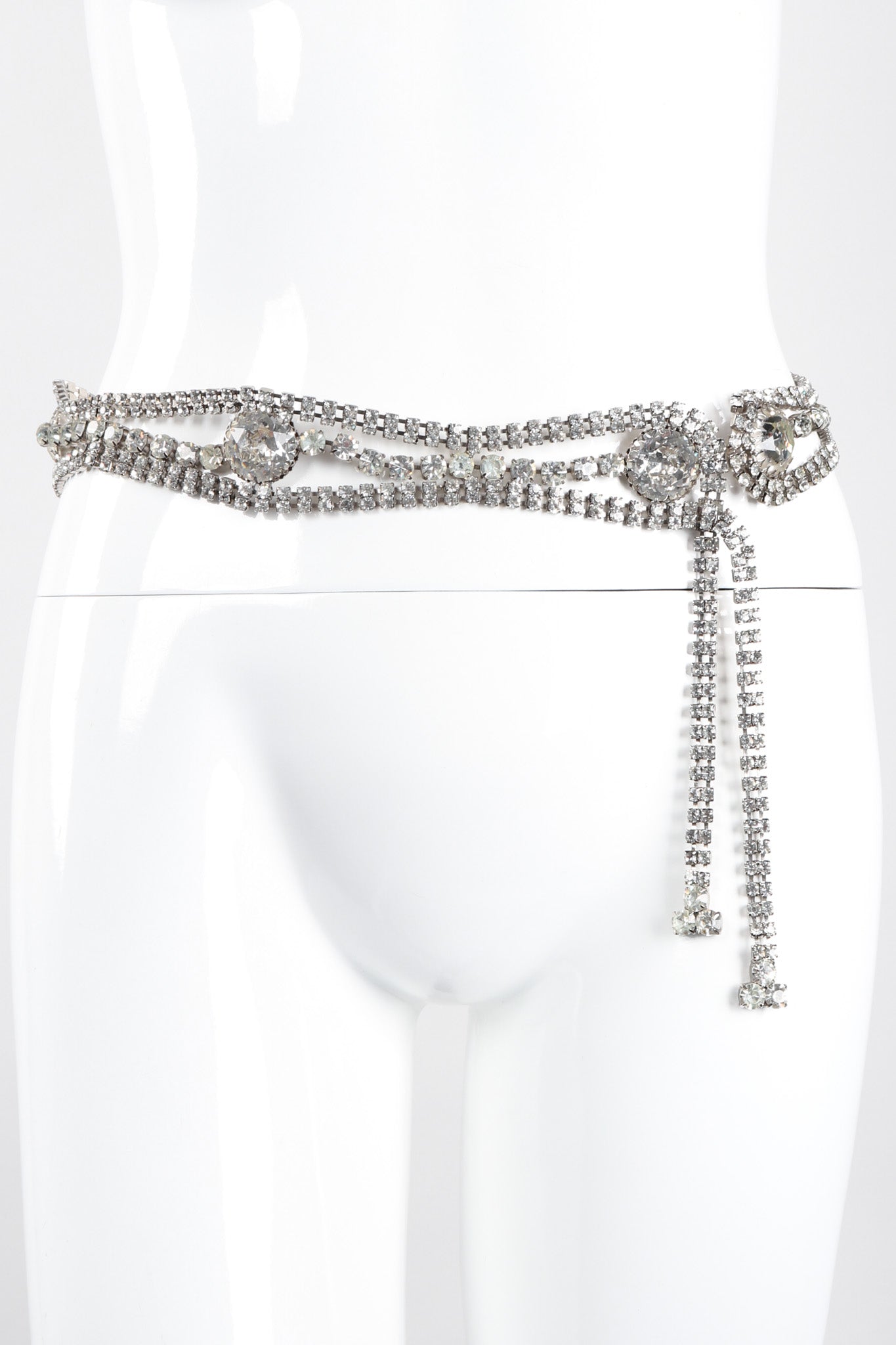 Recess Los Angeles Vintage Wavy Crystal Rhinestone Eye Hamsa Belt