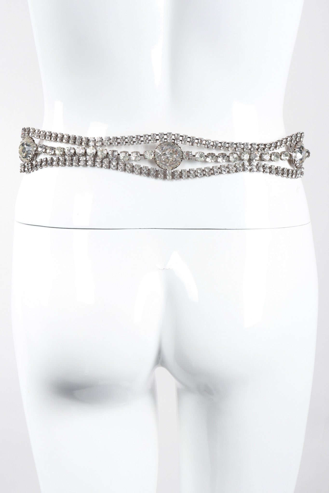 Recess Los Angeles Vintage Wavy Crystal Rhinestone Eye Hamsa Belt