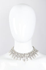 Recess Los Angeles Vintage Deco Pointed Crystal Rhinestone Collar Necklace