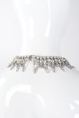 Recess Los Angeles Vintage Deco Pointed Crystal Rhinestone Collar Necklace