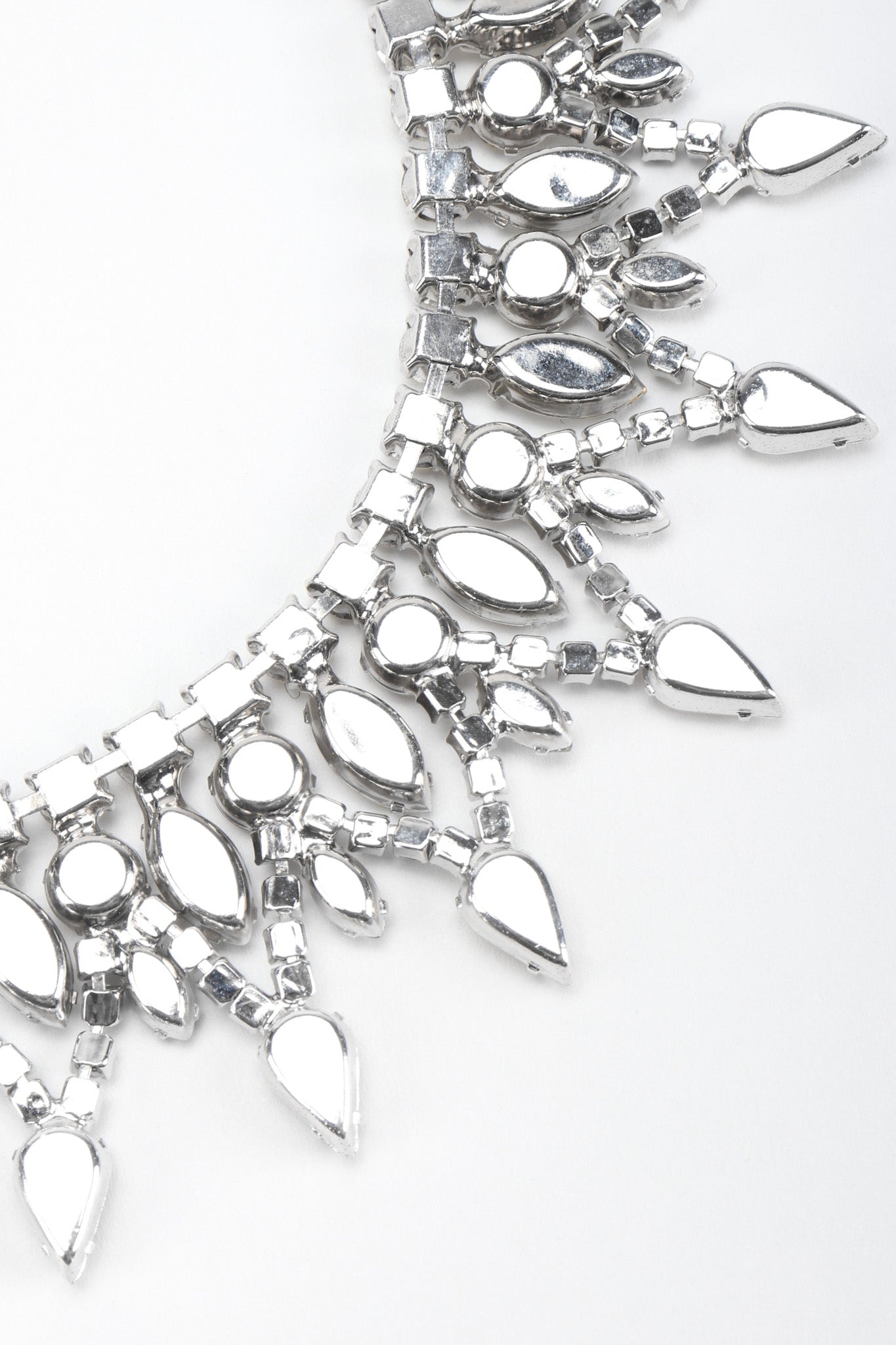 Recess Los Angeles Vintage Deco Pointed Crystal Rhinestone Collar Necklace