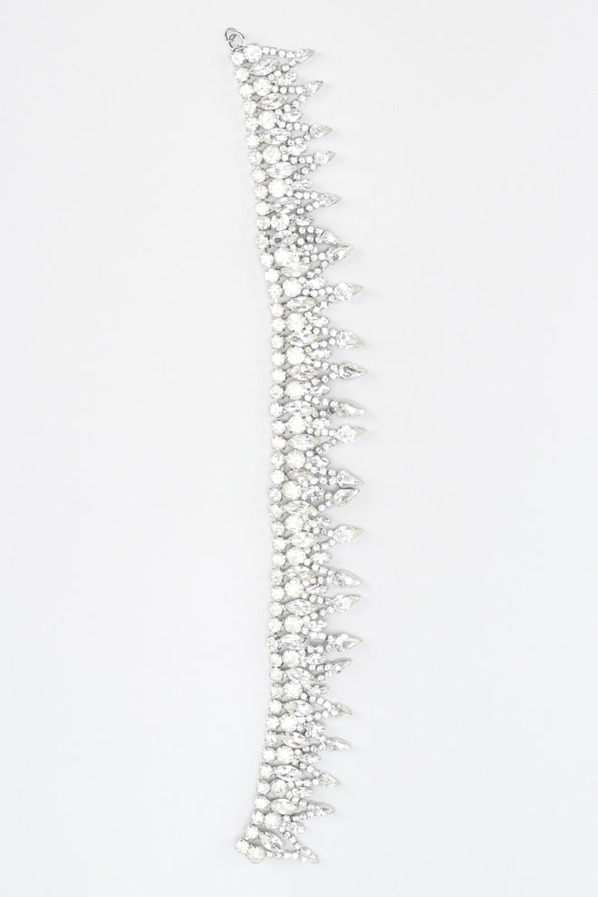 Recess Los Angeles Vintage Deco Pointed Crystal Rhinestone Collar Necklace