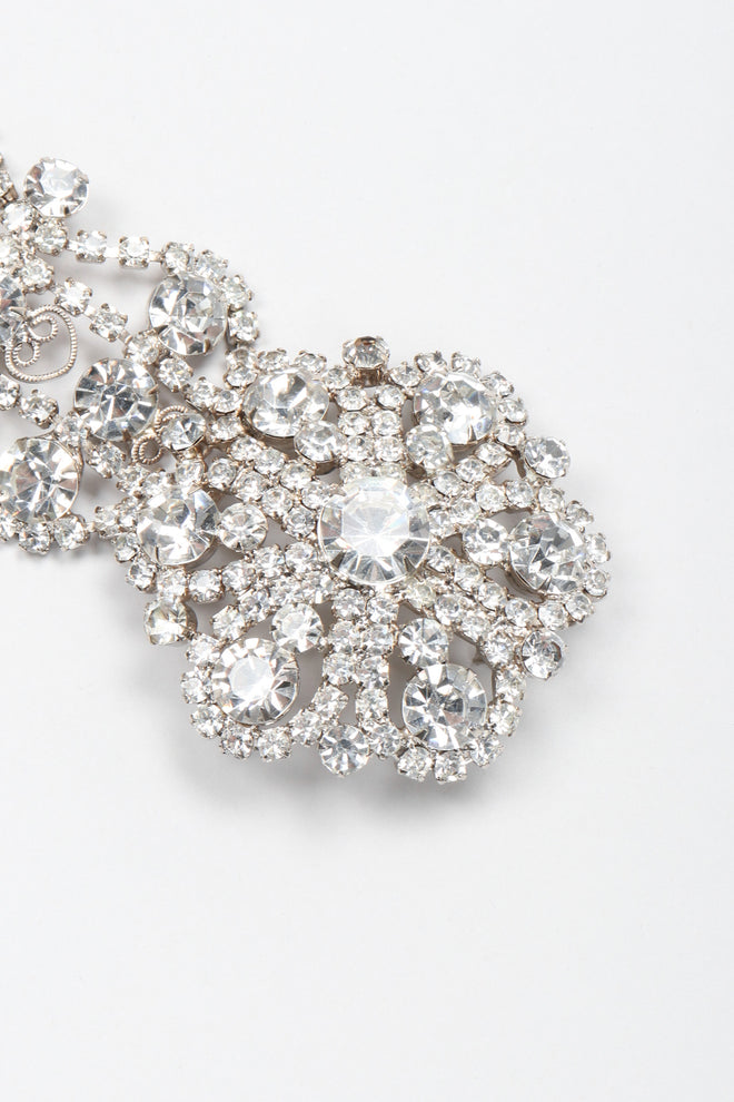 Recess Los Angeles Vintage Crystal Rhinestone Metal Lace Belt