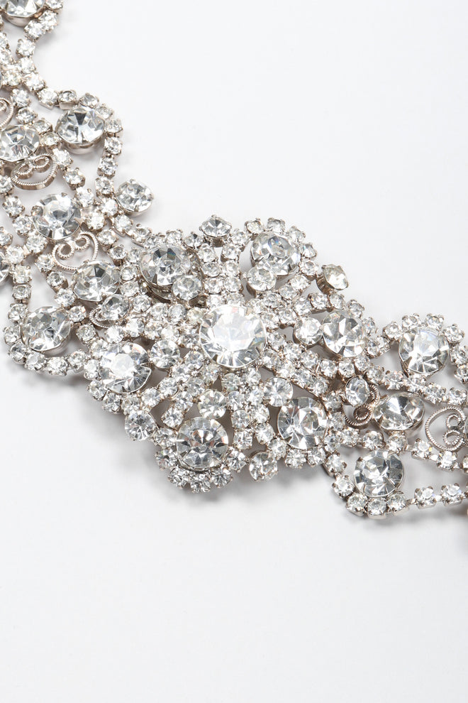Recess Los Angeles Vintage Crystal Rhinestone Metal Lace Belt
