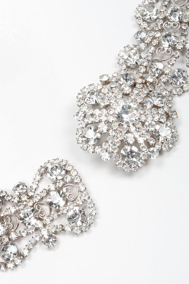 Recess Los Angeles Vintage Crystal Rhinestone Metal Lace Belt