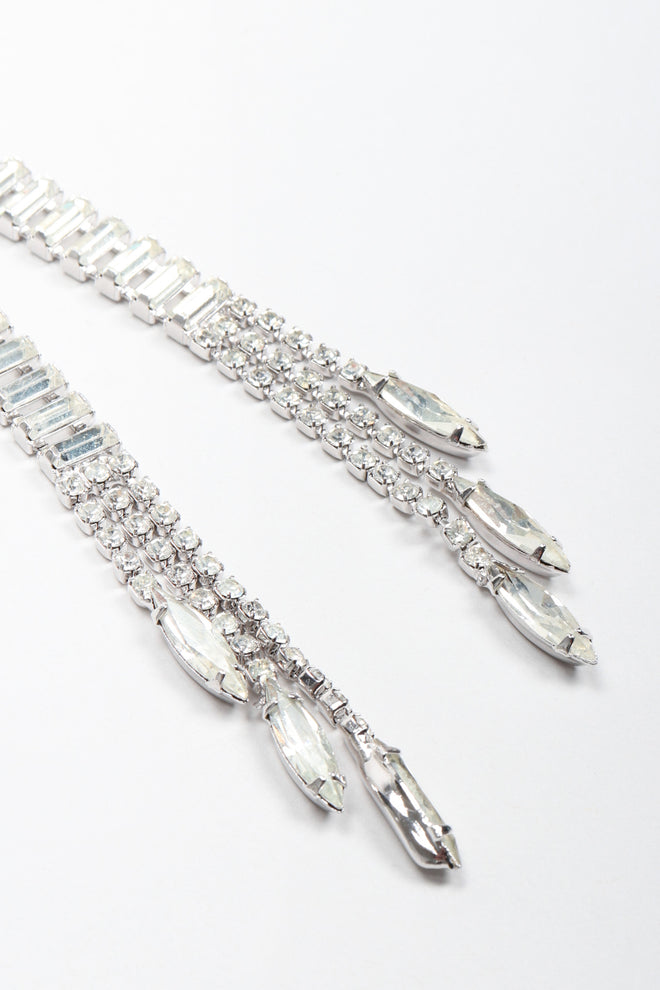 Recess Los Angeles Vintage Crystal Lariat Knot Necklace