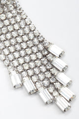 Recess Los Angeles Vintage Crystal Rhinestone Waterfall Ear Cuff Climber Earrings
