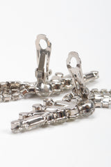 Recess Los Angeles Vintage Crystal Rhinestone Waterfall Ear Cuff Climber Earrings