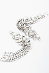 Recess Los Angeles Vintage Crystal Rhinestone Waterfall Ear Cuff Climber Earrings