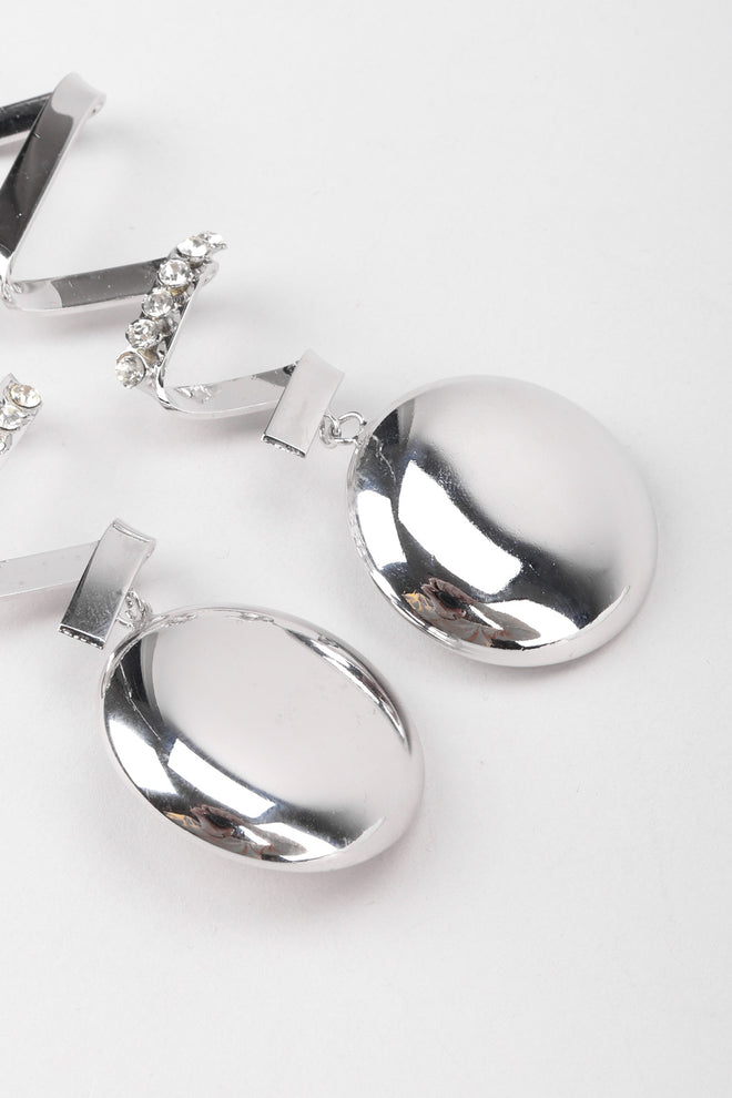 Recess Los Angeles Vintage Silver Balloon Confetti Drop Earrings