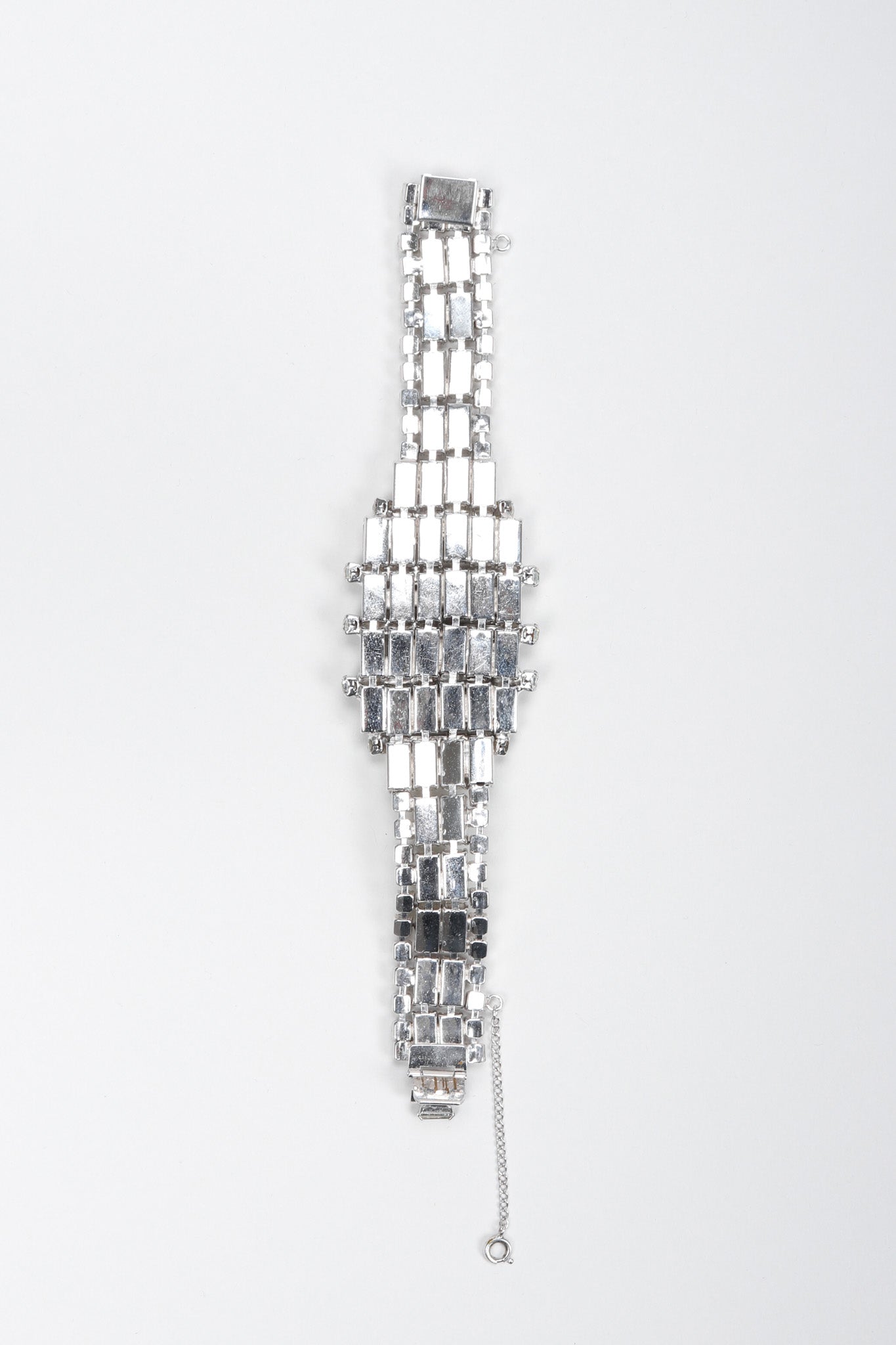 Recess Los Angeles Vintage Art Deco Crystal Baguette Watch Bracelet