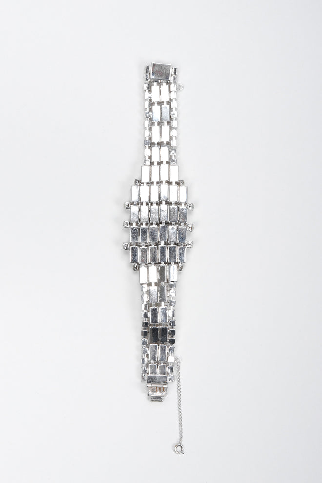 Recess Los Angeles Vintage Art Deco Crystal Baguette Watch Bracelet