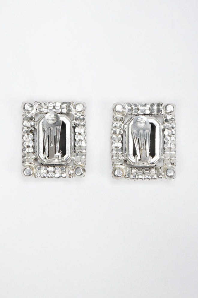Recess Los Angeles Vintage Old Hollywood Smoky Quartz Crystal Earrings