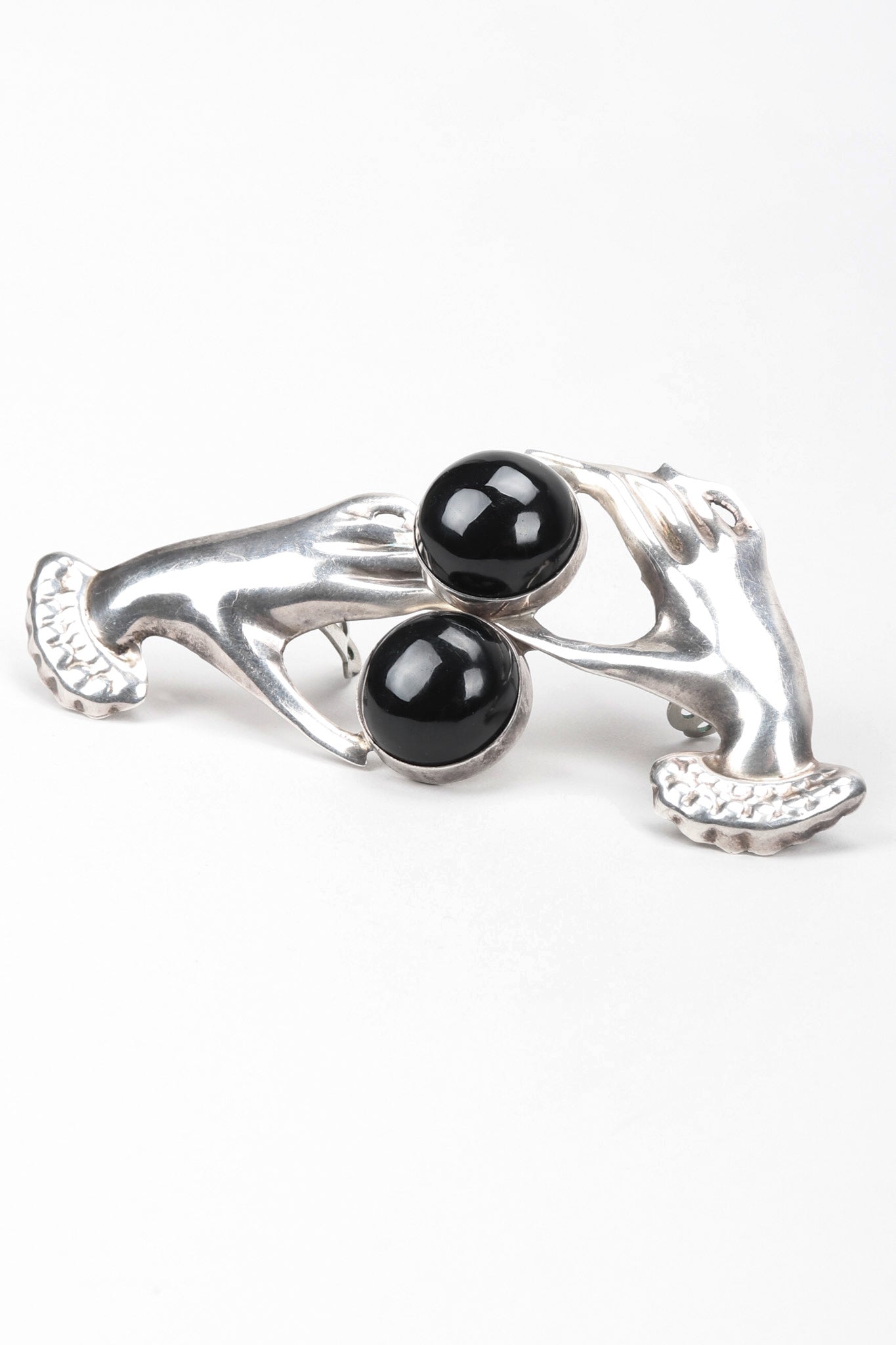 Recess Los Angeles Vintage Sterling Silver Meta Hands Earrings