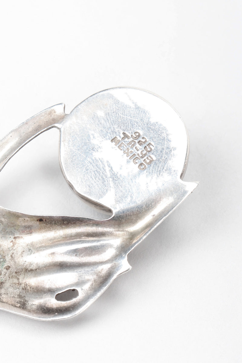 Recess Los Angeles Vintage Sterling Silver Meta Hands Earrings