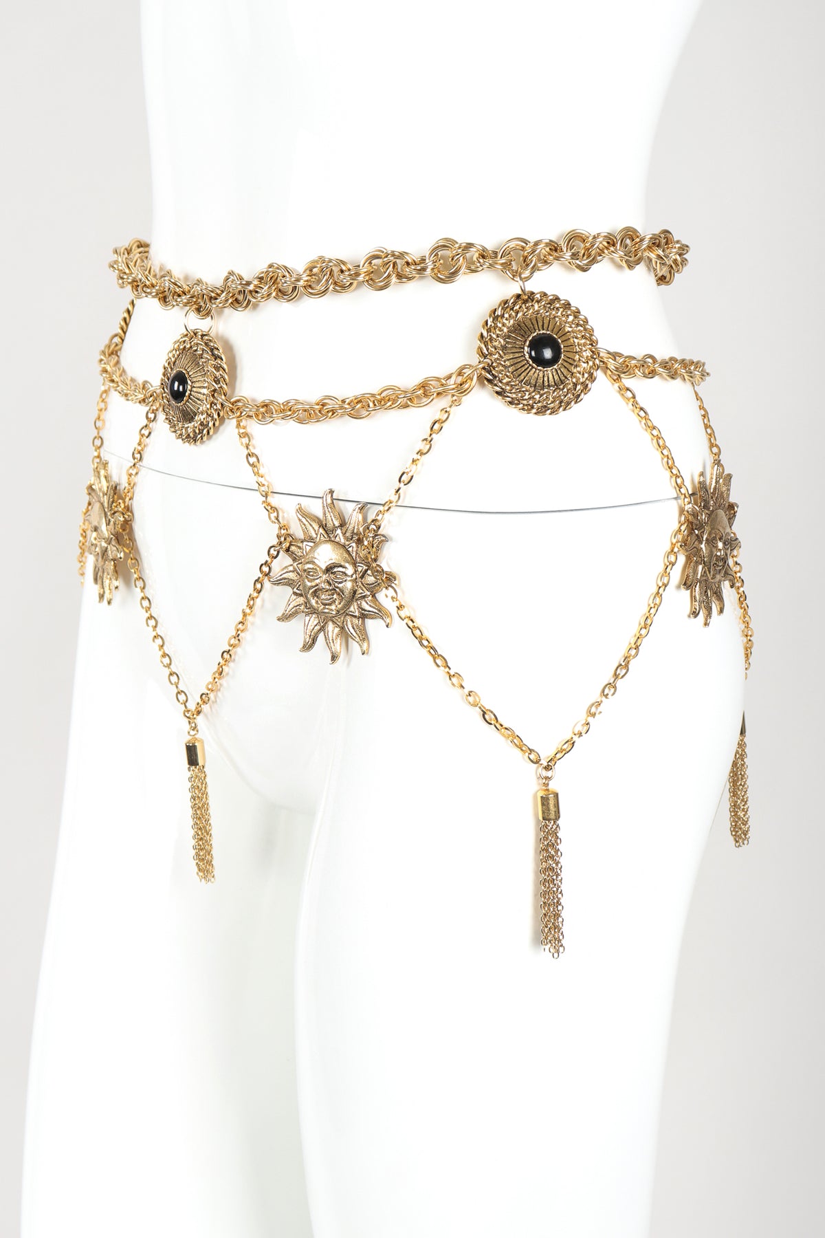 Vintage Celestial Tiered Waist Chain Belt Skirt – Recess