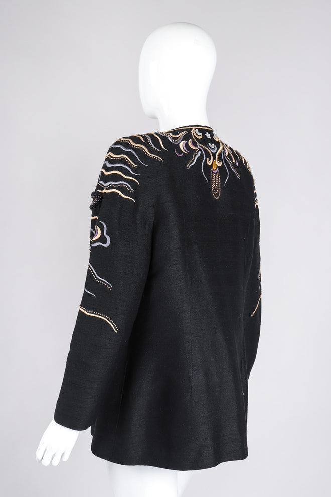 Recess Los Angeles Vintage Crystal Embroidered Embellished Phoenix Rockstar Jacket