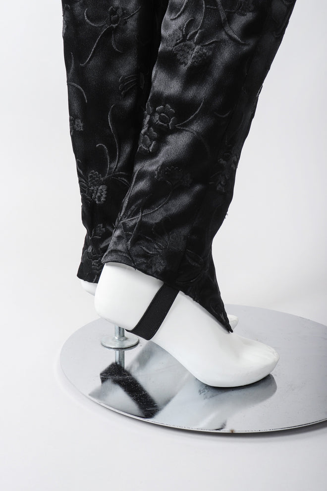 Recess Los Angeles Vintage Embroidered Silk Stirrup Spat Tuxedo Pant