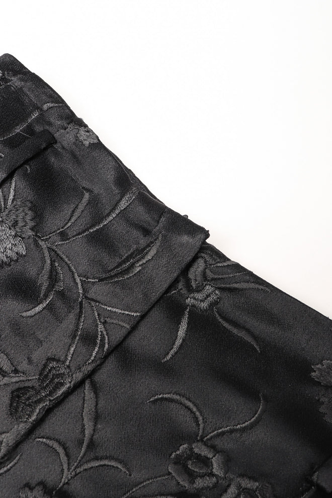 Recess Los Angeles Vintage Embroidered Silk Stirrup Spat Tuxedo Pant