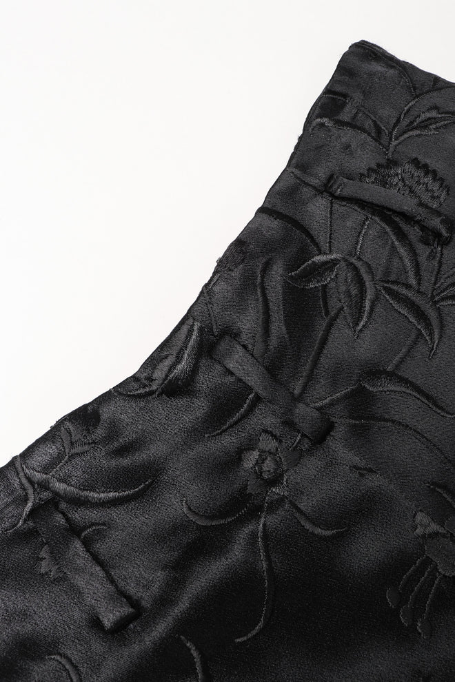 Recess Los Angeles Vintage Embroidered Silk Stirrup Spat Tuxedo Pant