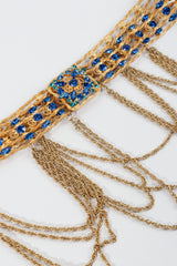 Vintage Unsigned Cascading Gold Gemstone Belt Drape at Recess LA