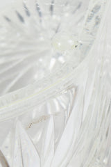 Vintage Wilardy Clear Diamond-Cut Lucite Box Bag discoloration
