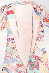 Recess Los Angeles Vintage Designer Consignment Cotton Quilted Patchwork Maxi Dress