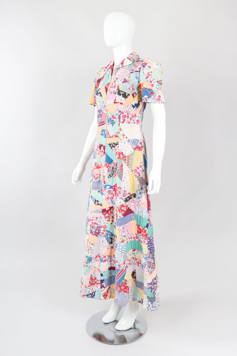 Vintage Cotton Quilted Patchwork Maxi Dress – Recess