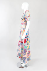 Recess Los Angeles Vintage Designer Consignment Cotton Quilted Patchwork Maxi Dress