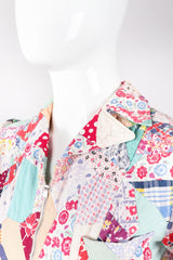 Recess Los Angeles Vintage Designer Consignment Cotton Quilted Patchwork Maxi Dress
