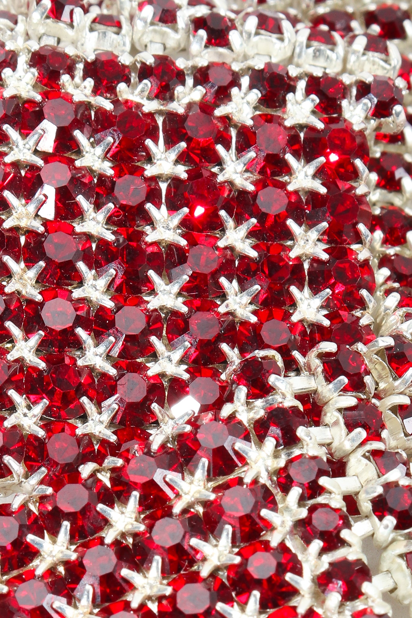 Vintage Ruby Rhinestone close up at Recess