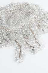 Vintage Crystal Teardrop Beaded Casque Cap Flat Detail at Recess Los Angeles
